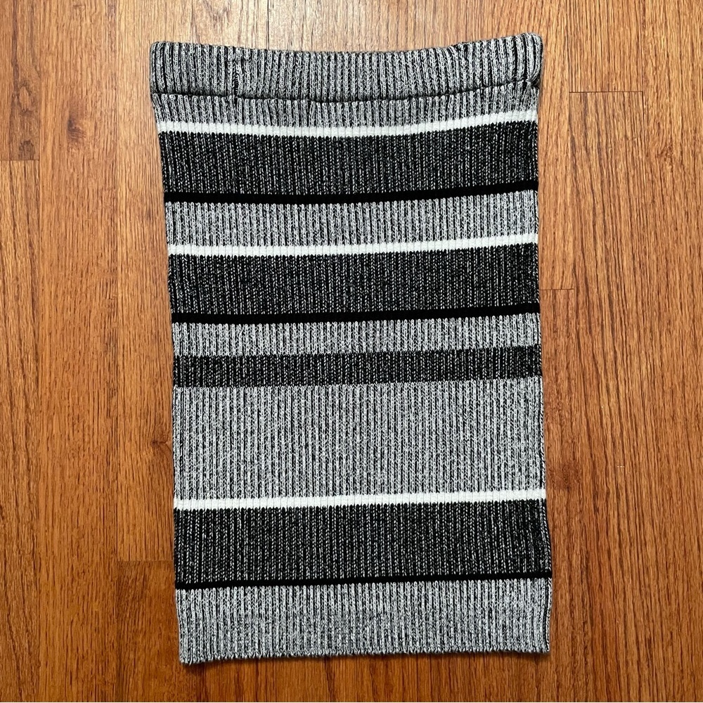 T by Alexander Wang rib knit black white pencil skirt size S - Picture 3 of 10